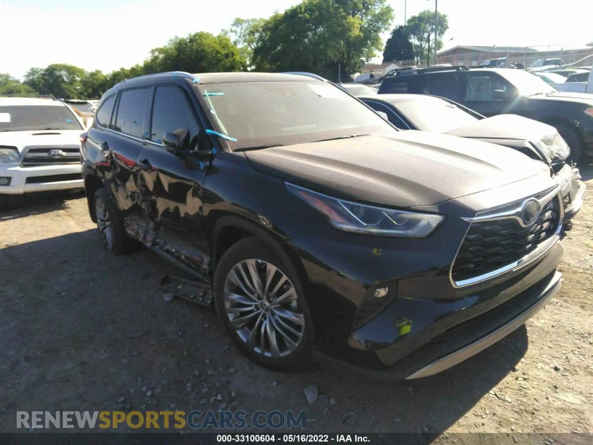 1 Photograph of a damaged car 5TDFZRBH0MS142195 TOYOTA HIGHLANDER 2021