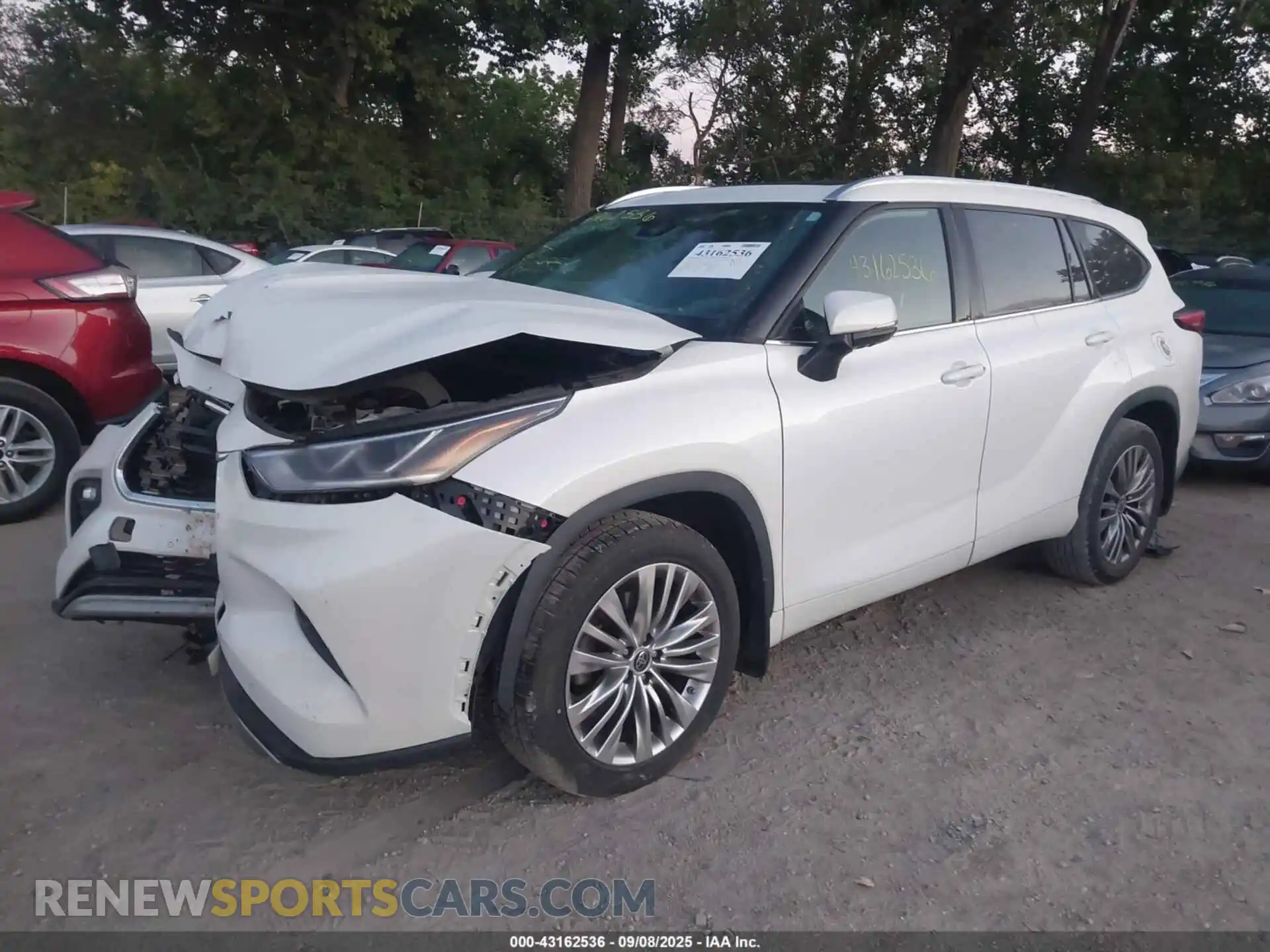 2 fotografías del automóvil dañado 5TDFZRBH1MS062985 TOYOTA HIGHLANDER 2021