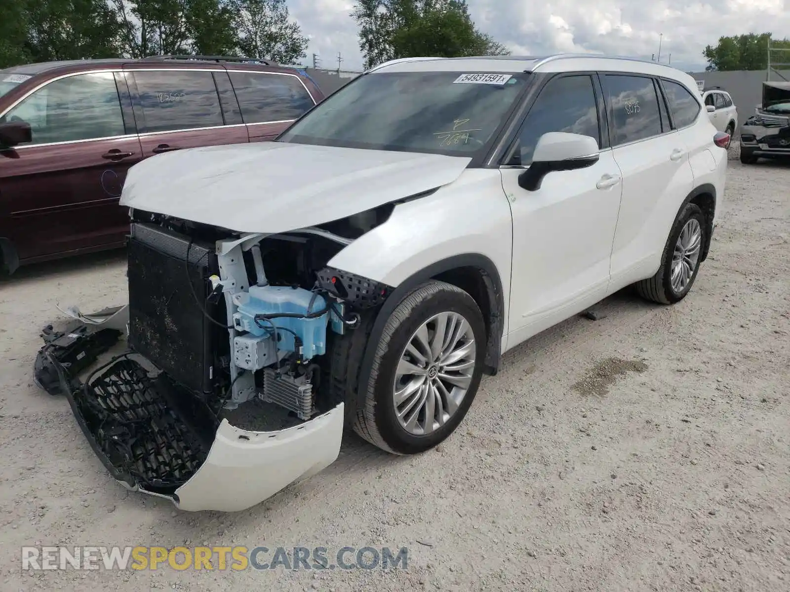 2 Photograph of a damaged car 5TDFZRBH1MS087689 TOYOTA HIGHLANDER 2021