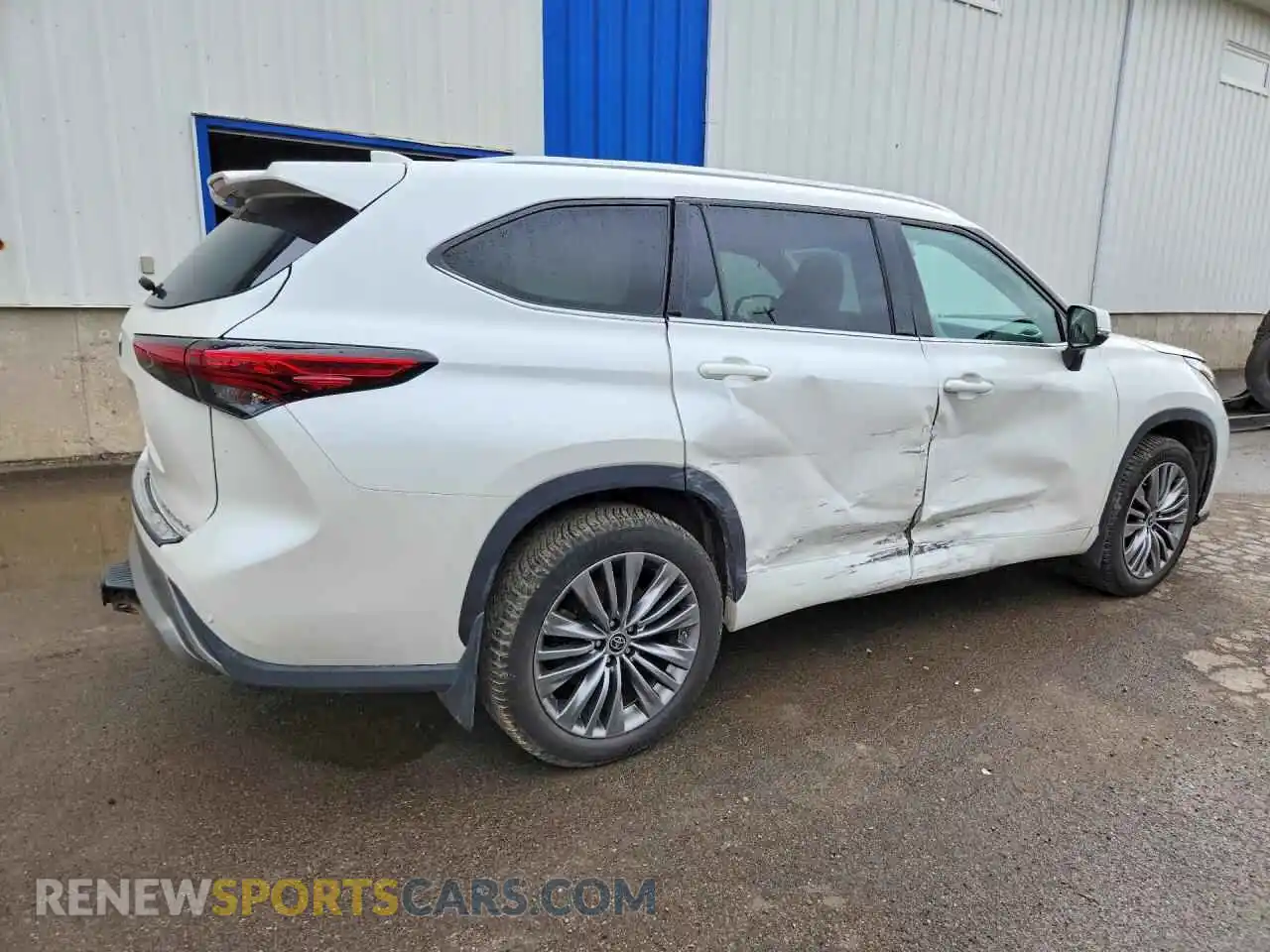 3 fotografías del automóvil dañado 5TDFZRBH2MS129156 TOYOTA HIGHLANDER 2021