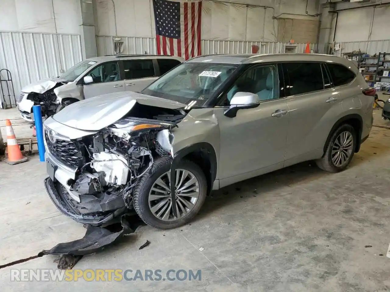 1 Photograph of a damaged car 5TDFZRBH2MS157362 TOYOTA HIGHLANDER 2021