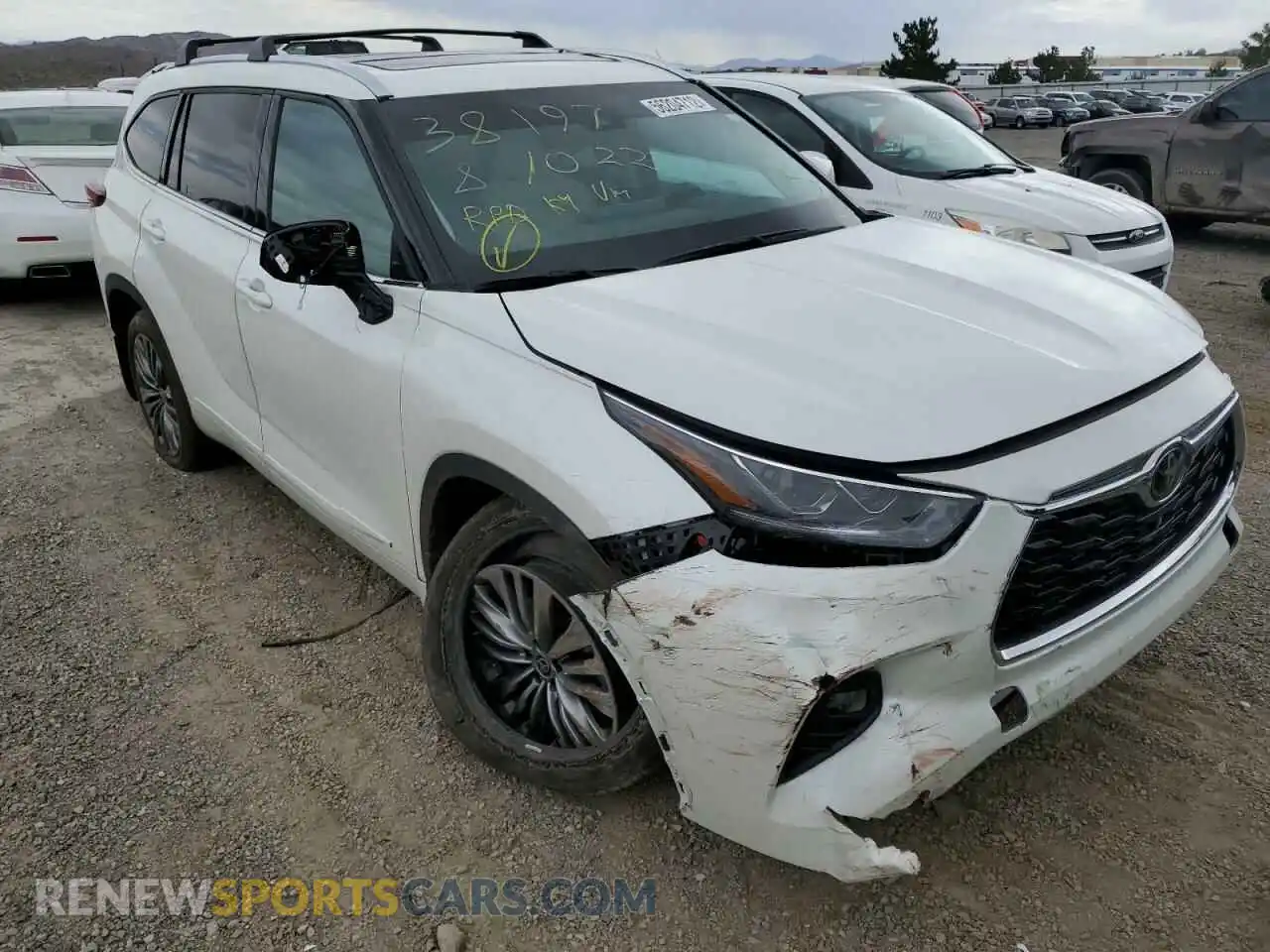 1 Photograph of a damaged car 5TDFZRBH3MS119669 TOYOTA HIGHLANDER 2021