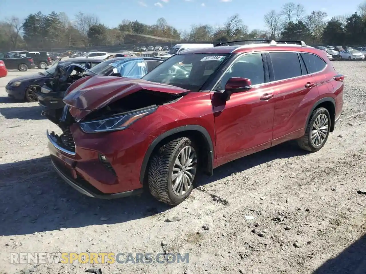 1 Photograph of a damaged car 5TDFZRBH4MS136027 TOYOTA HIGHLANDER 2021