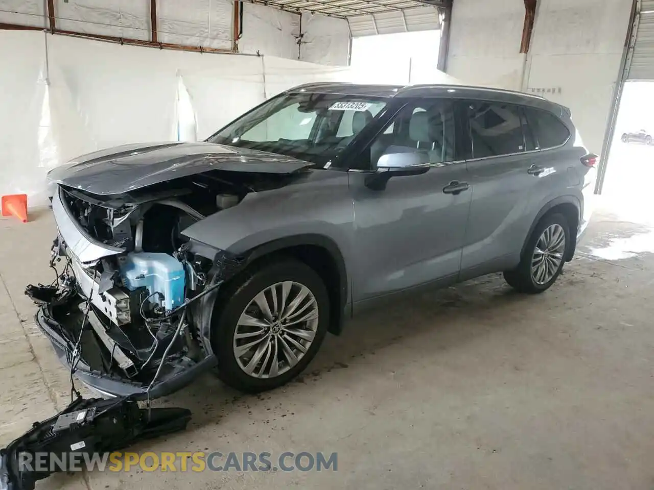 1 Photograph of a damaged car 5TDFZRBH5MS095407 TOYOTA HIGHLANDER 2021