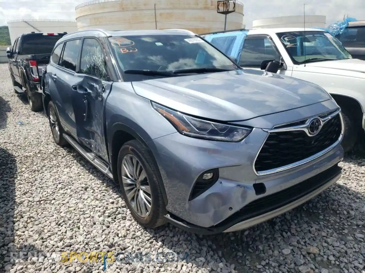 1 Photograph of a damaged car 5TDFZRBH5MS097433 TOYOTA HIGHLANDER 2021