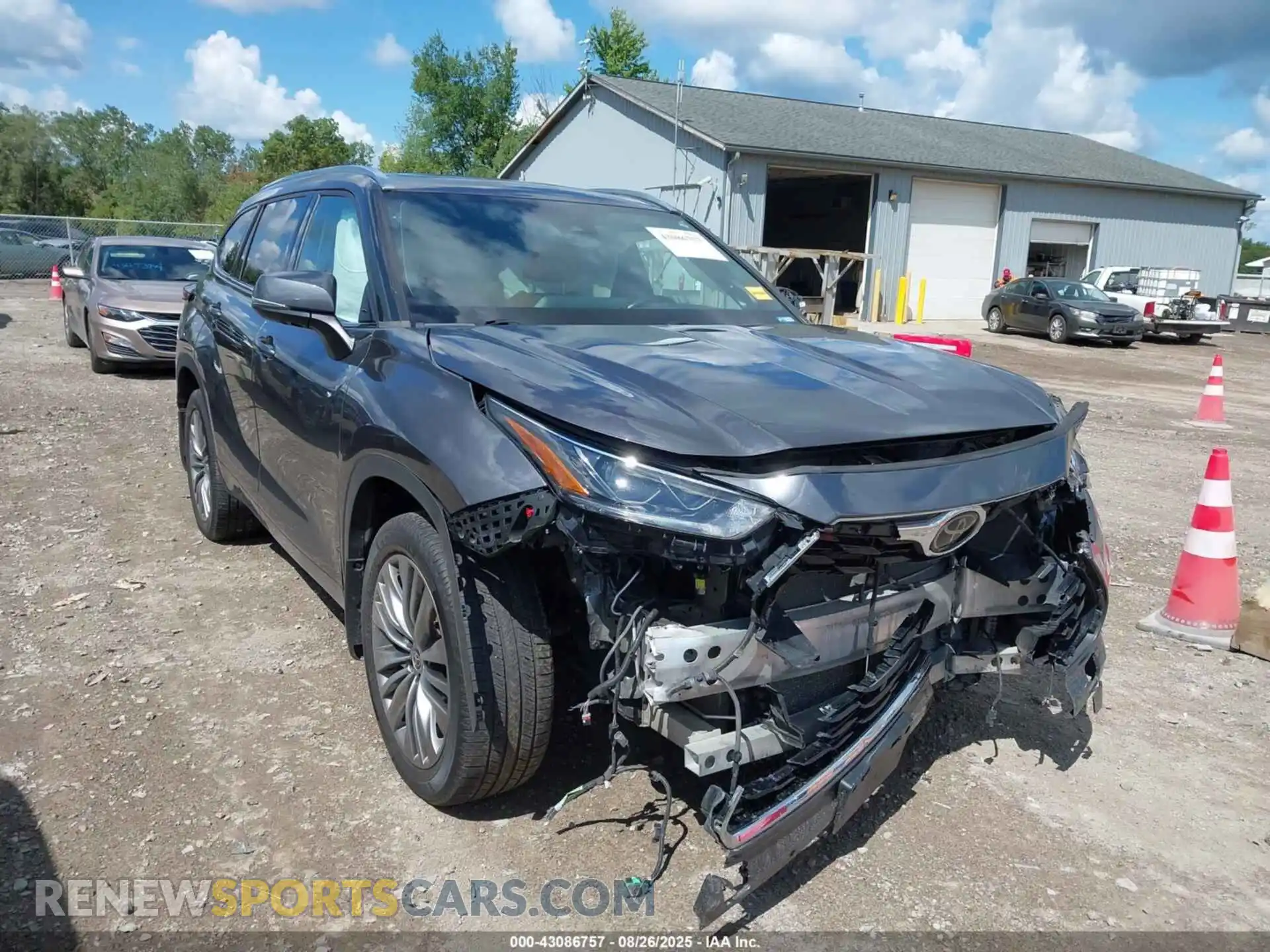 1 fotografías del automóvil dañado 5TDFZRBH5MS106874 TOYOTA HIGHLANDER 2021