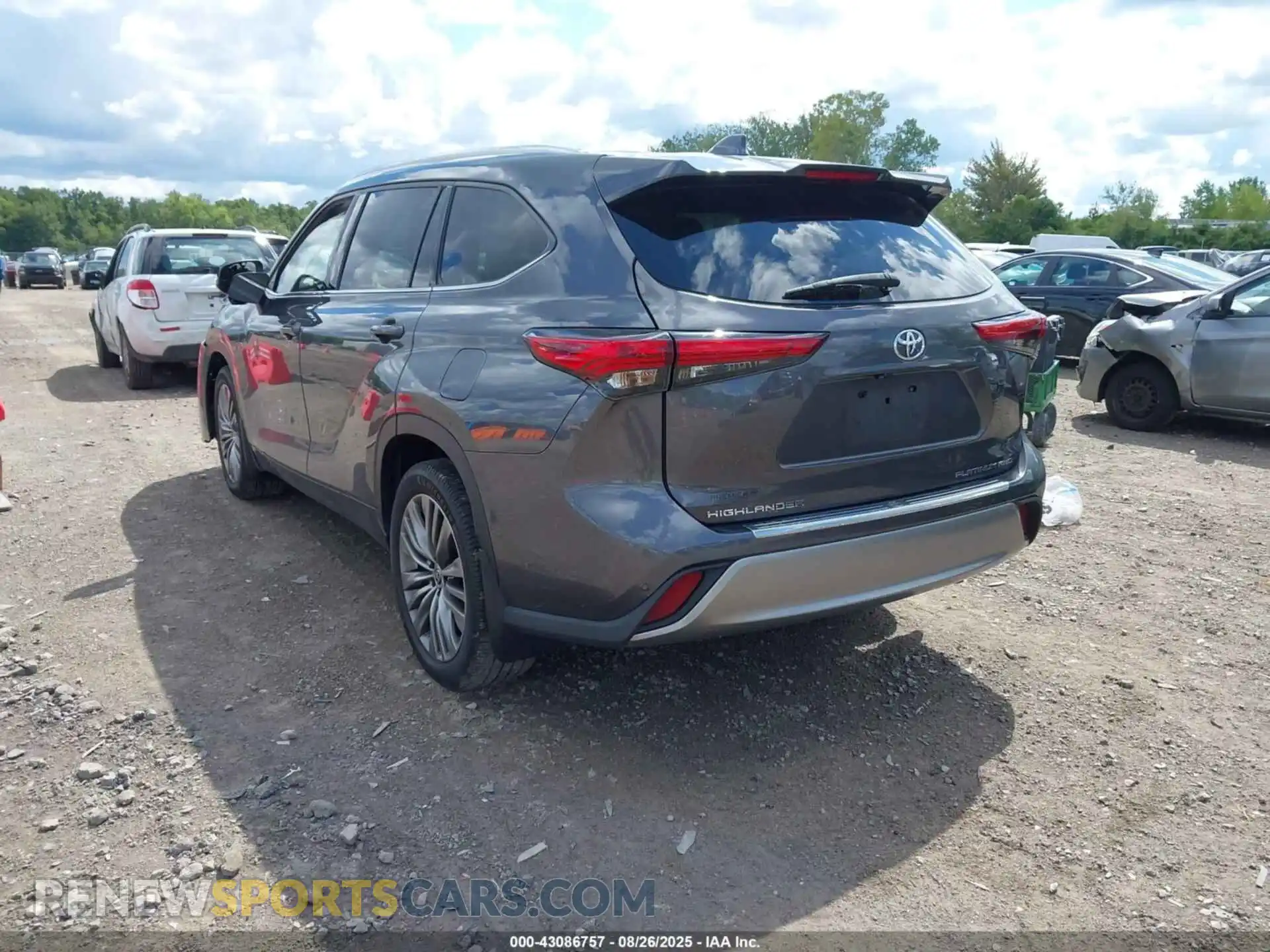 3 fotografías del automóvil dañado 5TDFZRBH5MS106874 TOYOTA HIGHLANDER 2021