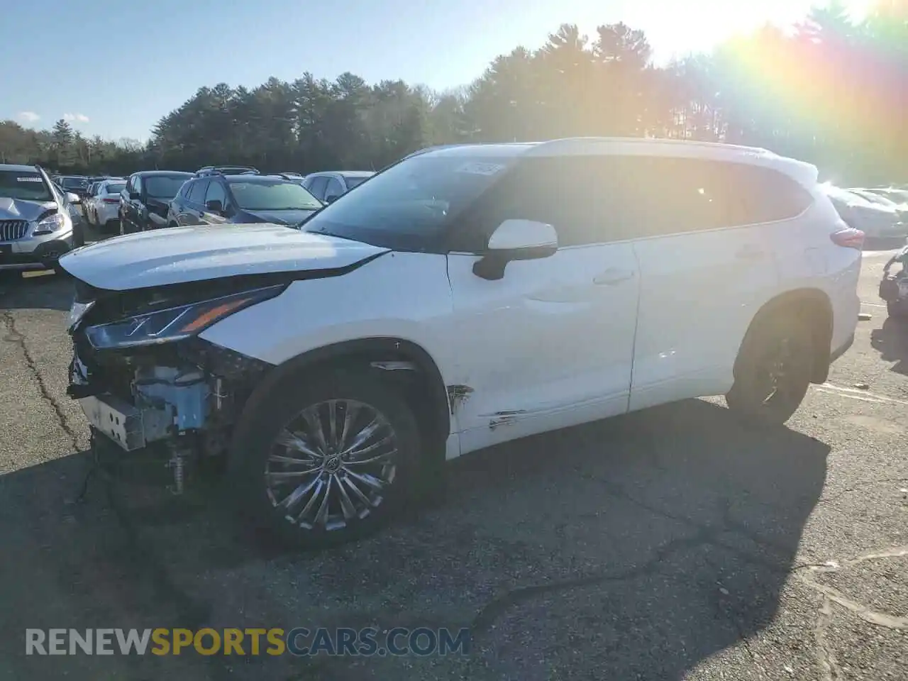 1 Photograph of a damaged car 5TDFZRBH5MS131533 TOYOTA HIGHLANDER 2021