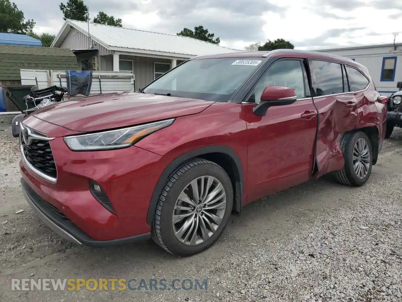 1 Photograph of a damaged car 5TDFZRBH6MS098168 TOYOTA HIGHLANDER 2021