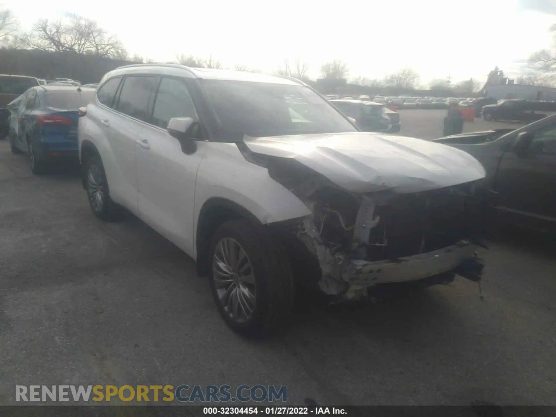 1 fotografías del automóvil dañado 5TDFZRBH7MS096333 TOYOTA HIGHLANDER 2021