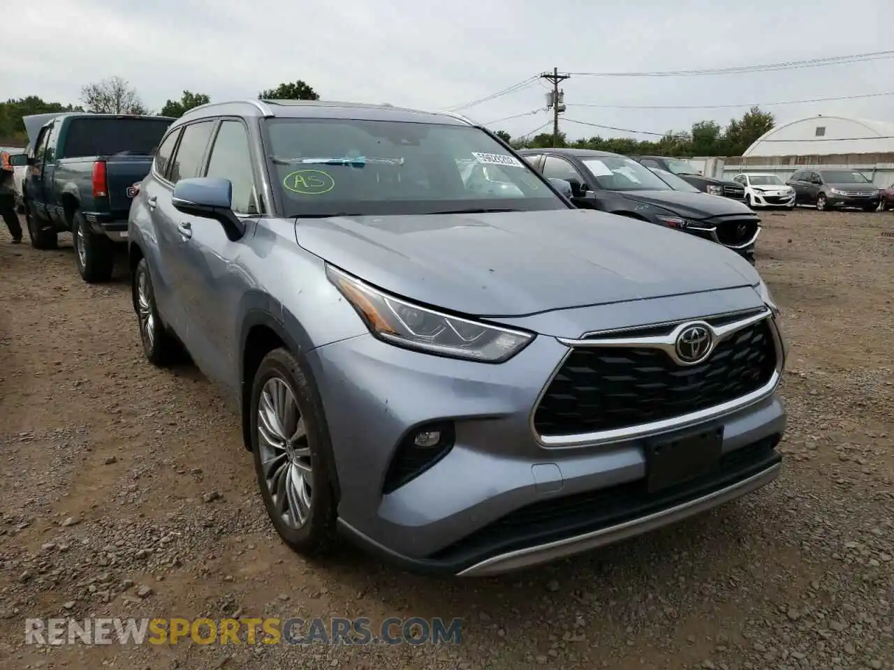 1 Photograph of a damaged car 5TDFZRBH7MS102065 TOYOTA HIGHLANDER 2021