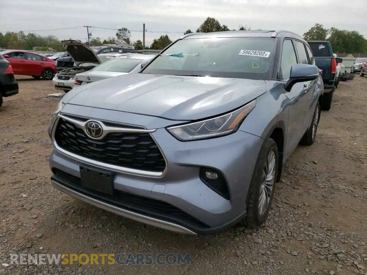 2 Photograph of a damaged car 5TDFZRBH7MS102065 TOYOTA HIGHLANDER 2021