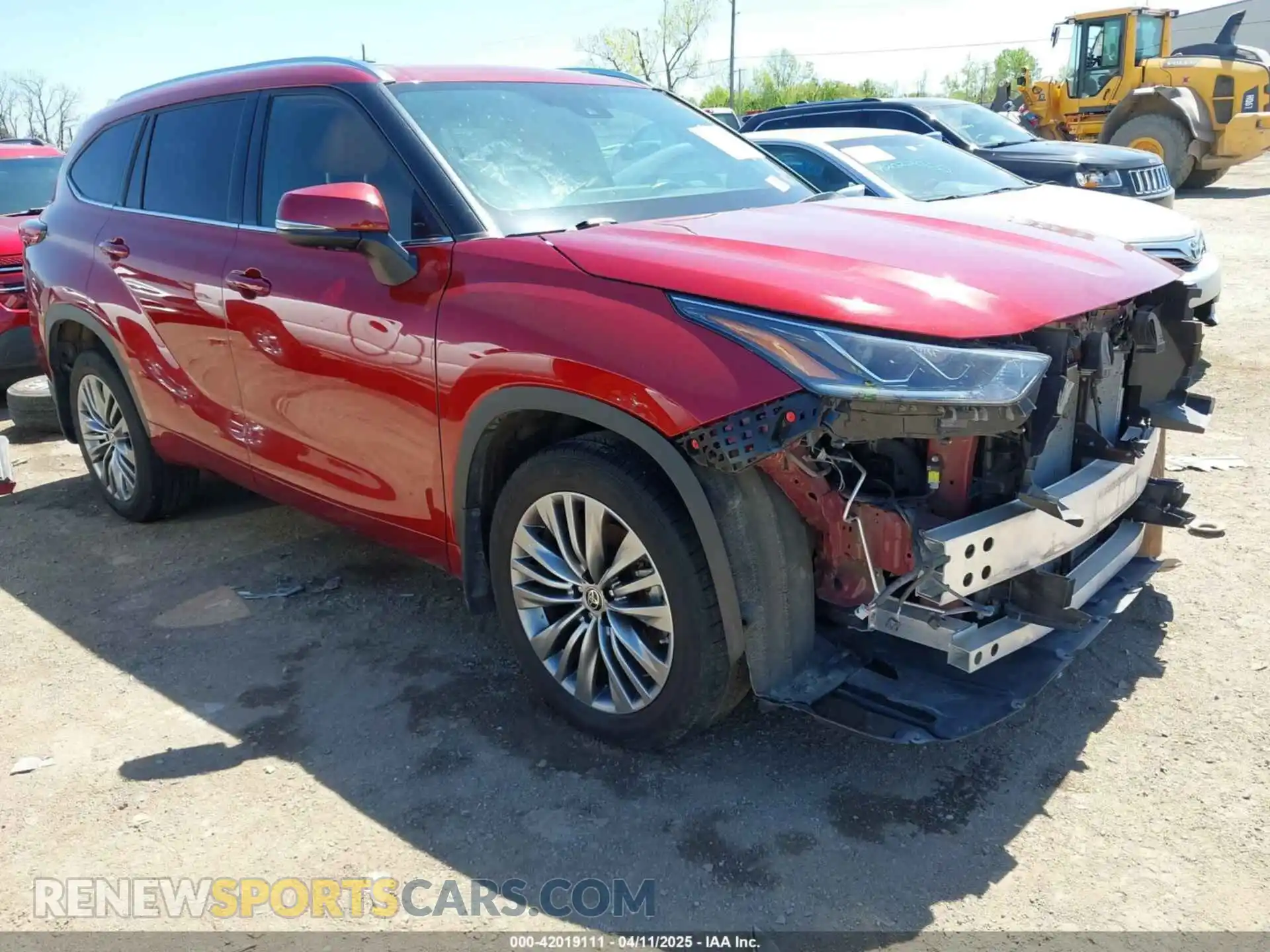 1 Photograph of a damaged car 5TDFZRBH7MS150052 TOYOTA HIGHLANDER 2021