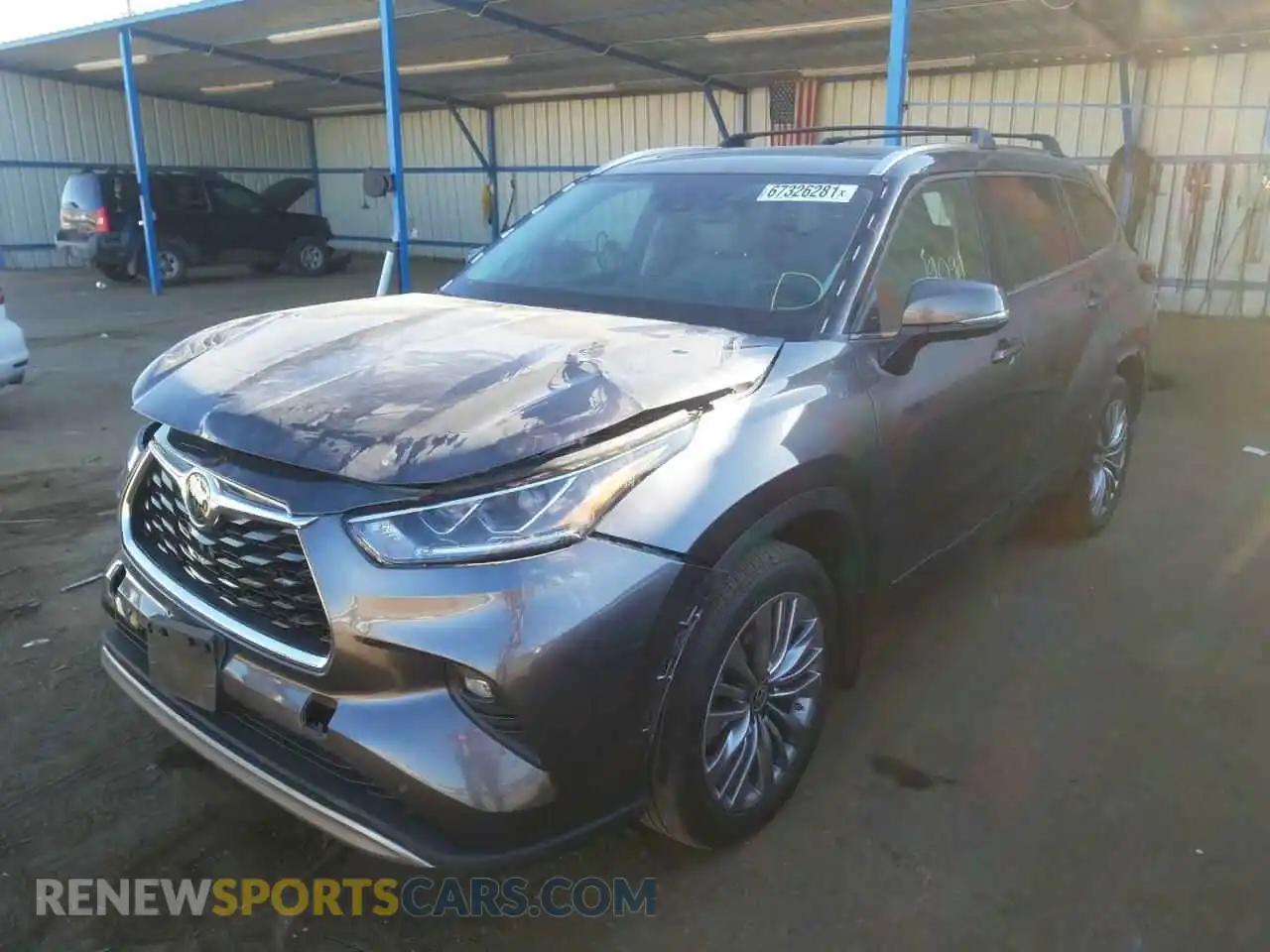 2 Photograph of a damaged car 5TDFZRBH8MS079993 TOYOTA HIGHLANDER 2021