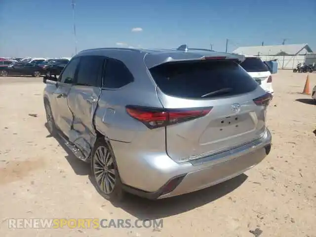 3 Photograph of a damaged car 5TDFZRBH8MS108635 TOYOTA HIGHLANDER 2021