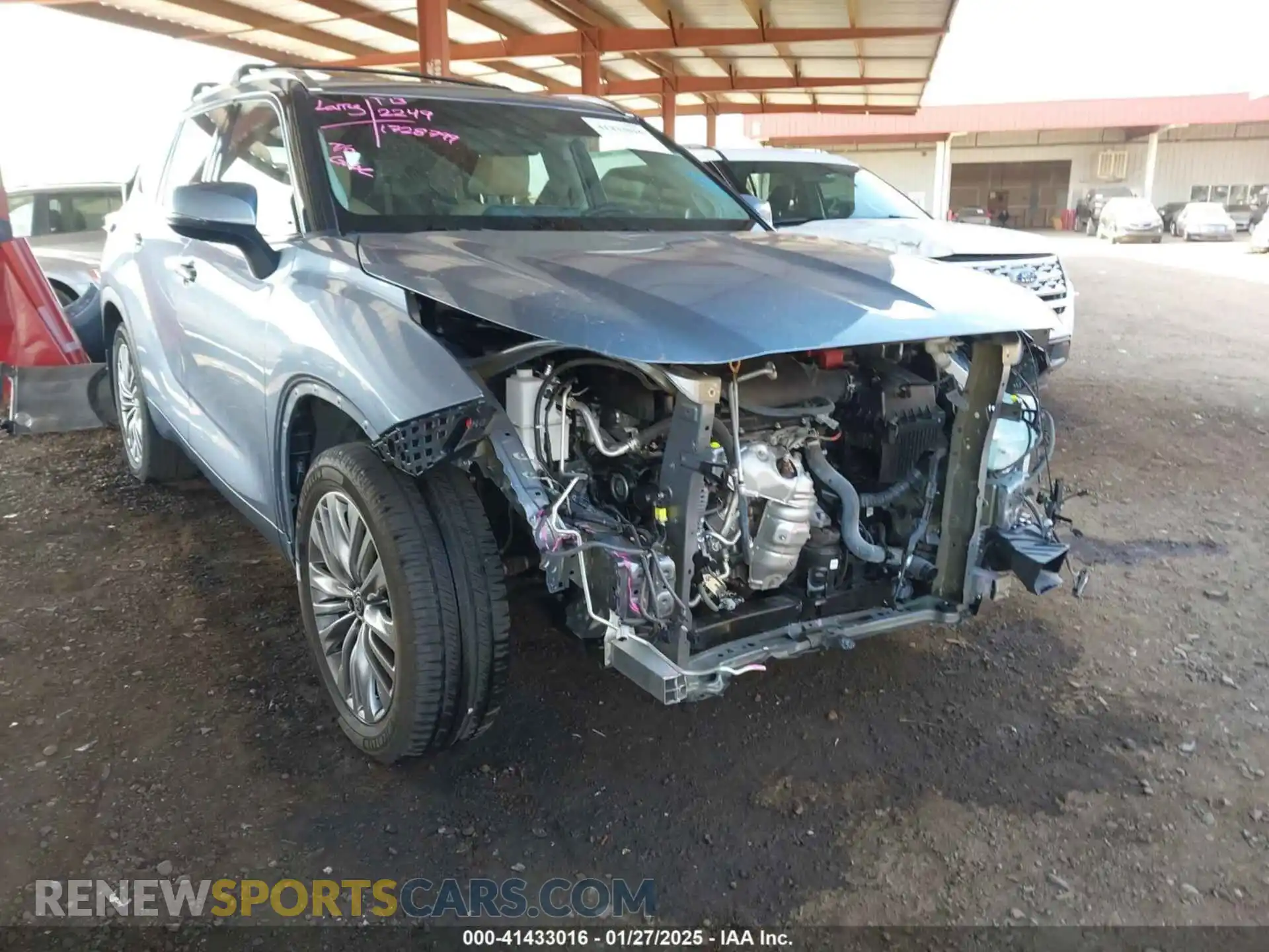 1 fotografías del automóvil dañado 5TDFZRBH9MS064080 TOYOTA HIGHLANDER 2021