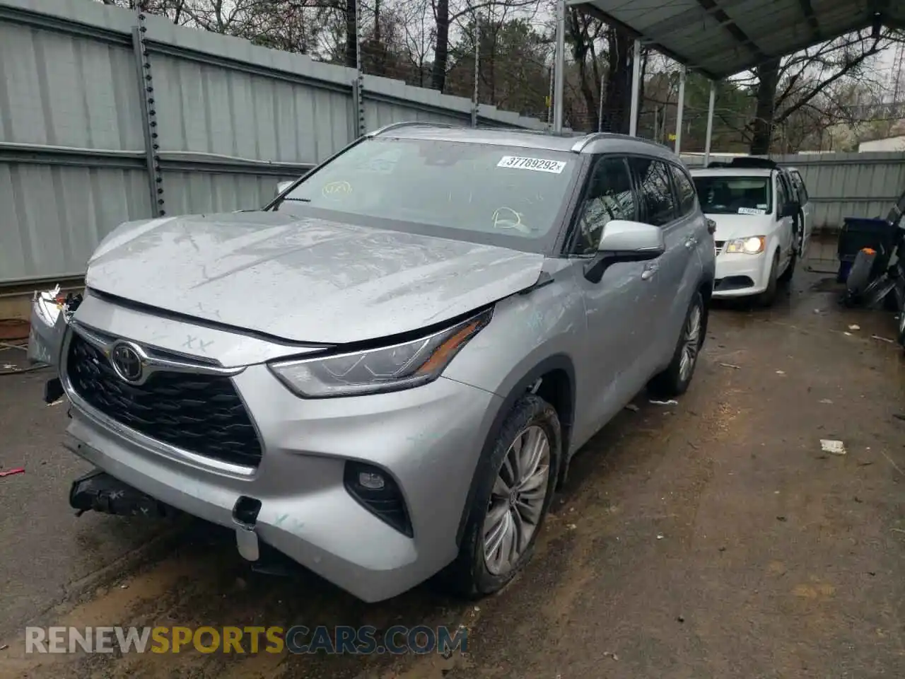 2 Photograph of a damaged car 5TDFZRBH9MS091599 TOYOTA HIGHLANDER 2021