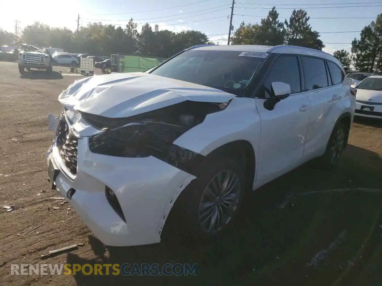 2 Photograph of a damaged car 5TDFZRBH9MS105369 TOYOTA HIGHLANDER 2021