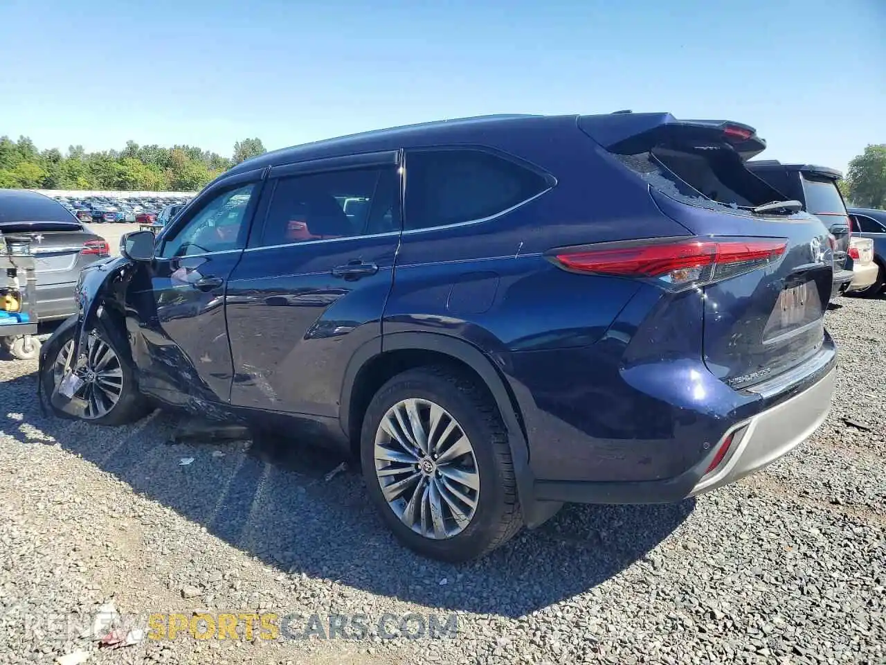 2 Photograph of a damaged car 5TDFZRBHXMS087514 TOYOTA HIGHLANDER 2021