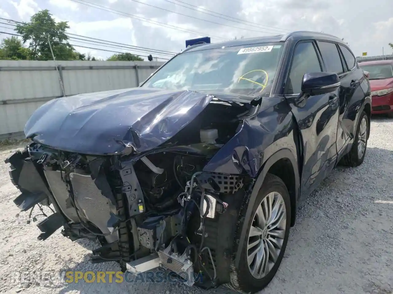 2 Photograph of a damaged car 5TDFZRBHXMS106160 TOYOTA HIGHLANDER 2021