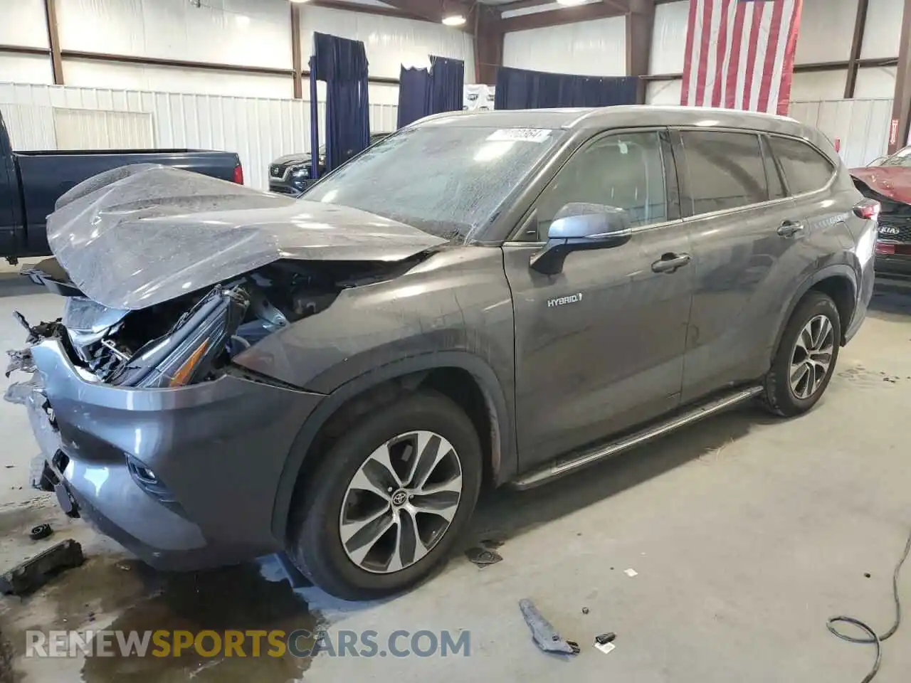 1 Photograph of a damaged car 5TDGARAH0MS008414 TOYOTA HIGHLANDER 2021