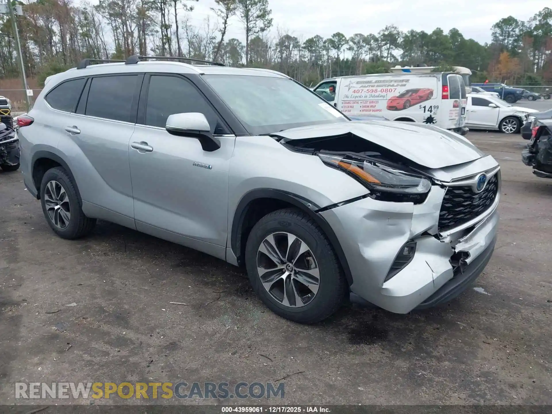 1 Photograph of a damaged car 5TDGARAH1MS008292 TOYOTA HIGHLANDER 2021