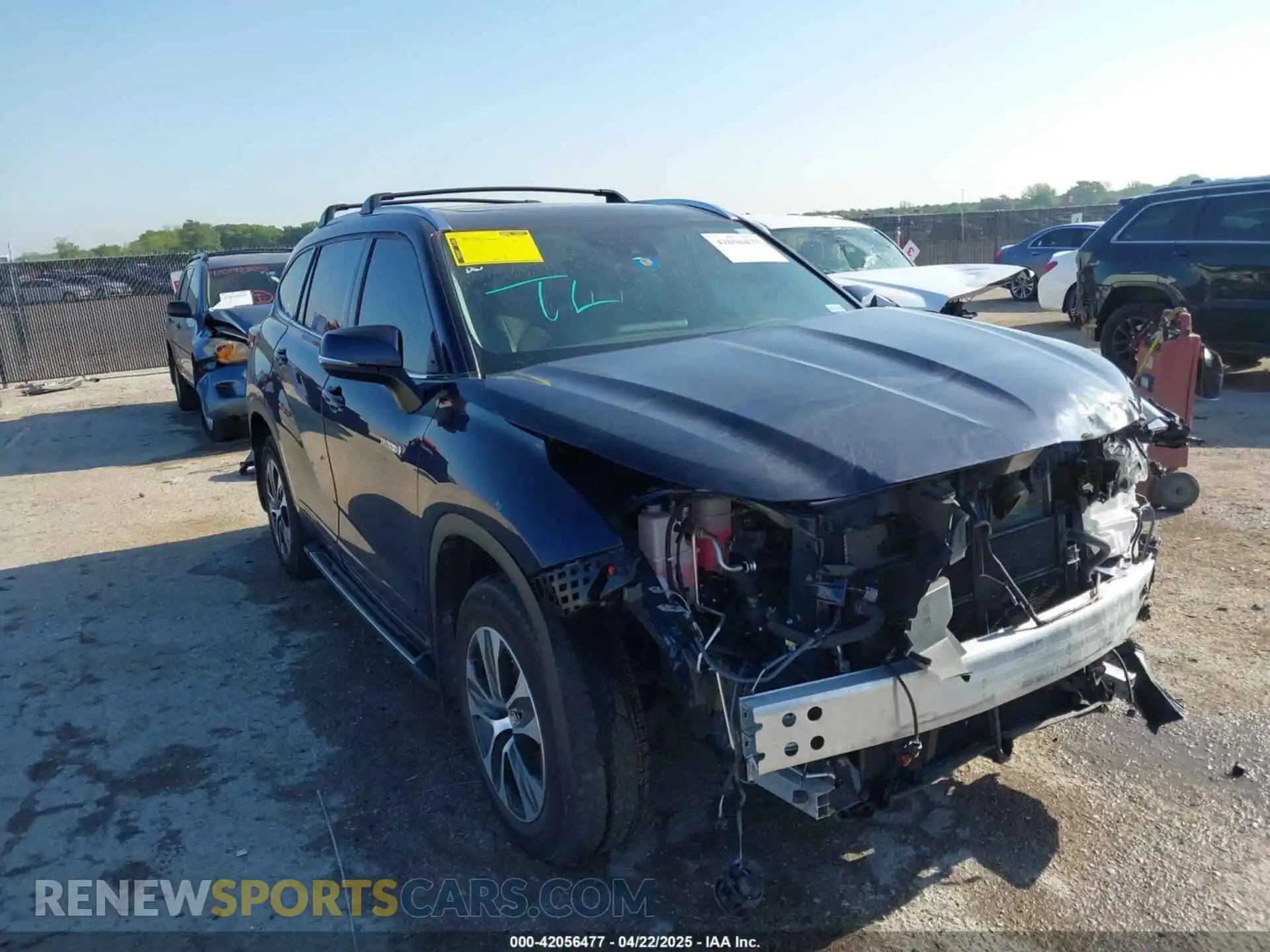 1 Photograph of a damaged car 5TDGARAH2MS503343 TOYOTA HIGHLANDER 2021