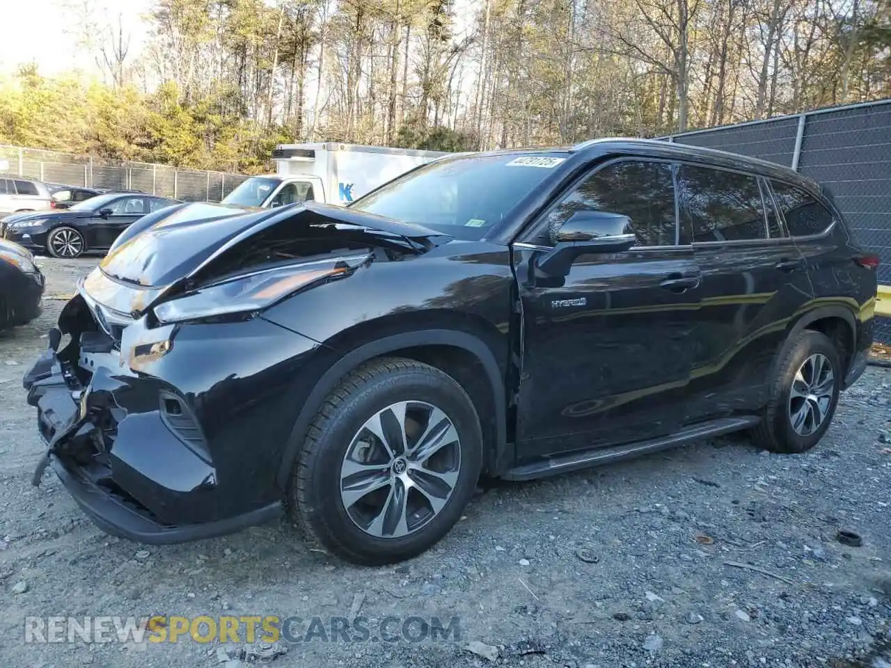 1 Photograph of a damaged car 5TDGARAH2MS506923 TOYOTA HIGHLANDER 2021