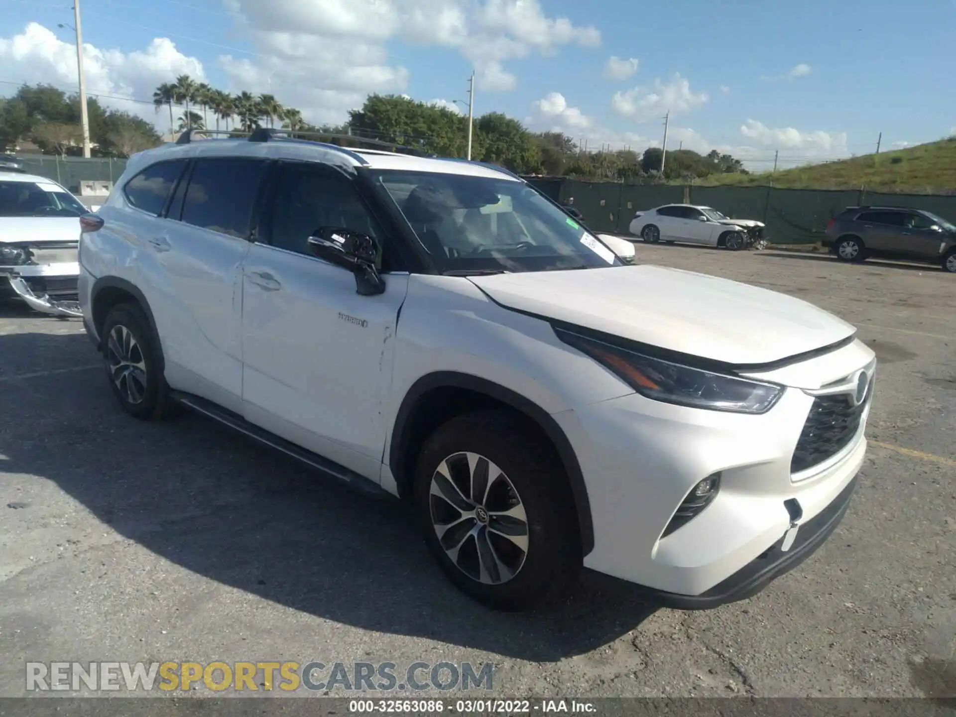 1 Photograph of a damaged car 5TDGARAH3MS507014 TOYOTA HIGHLANDER 2021