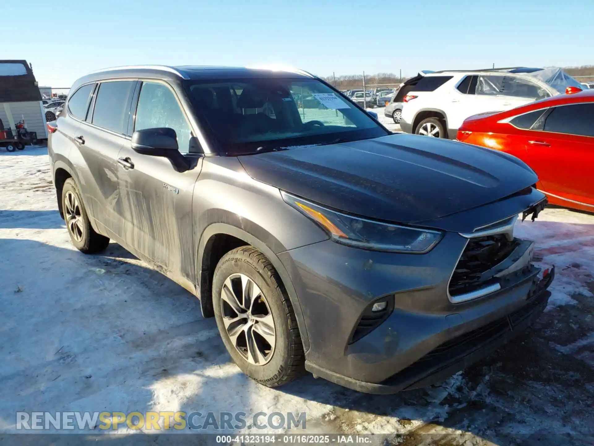 1 Photograph of a damaged car 5TDGARAH3MS509491 TOYOTA HIGHLANDER 2021