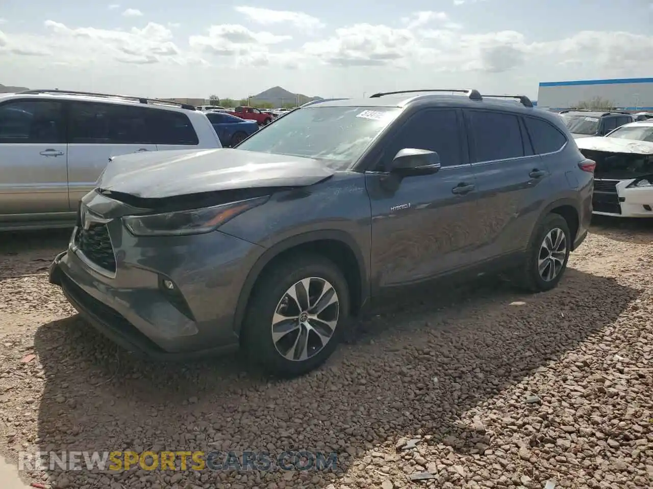 1 Photograph of a damaged car 5TDGARAH3MS509586 TOYOTA HIGHLANDER 2021