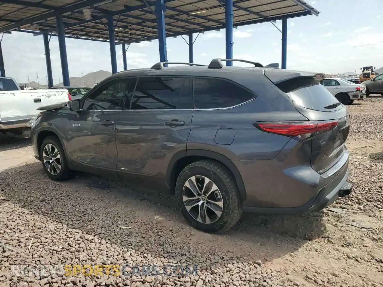 2 Photograph of a damaged car 5TDGARAH3MS509586 TOYOTA HIGHLANDER 2021