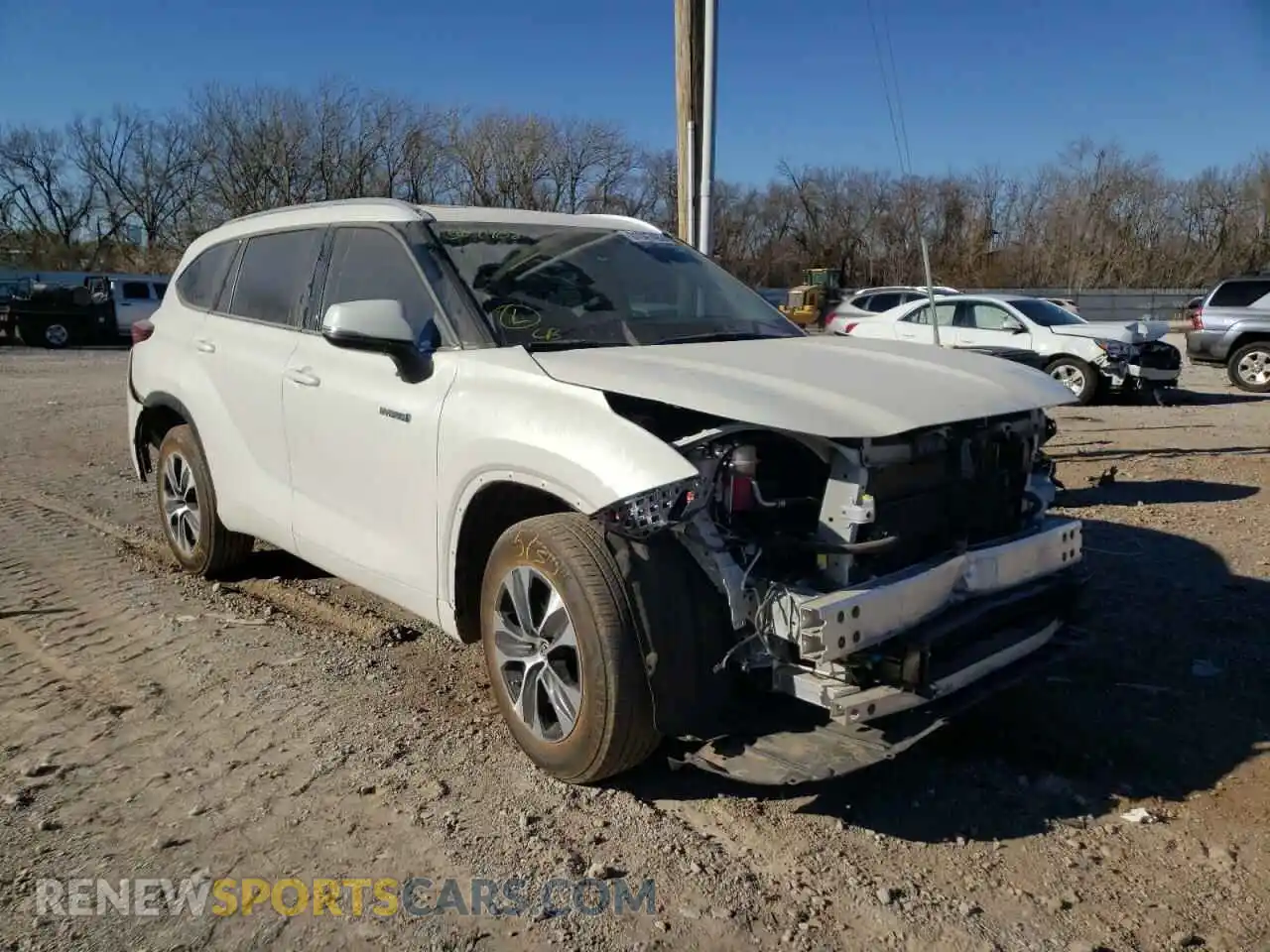 1 Photograph of a damaged car 5TDGARAH4MS504400 TOYOTA HIGHLANDER 2021
