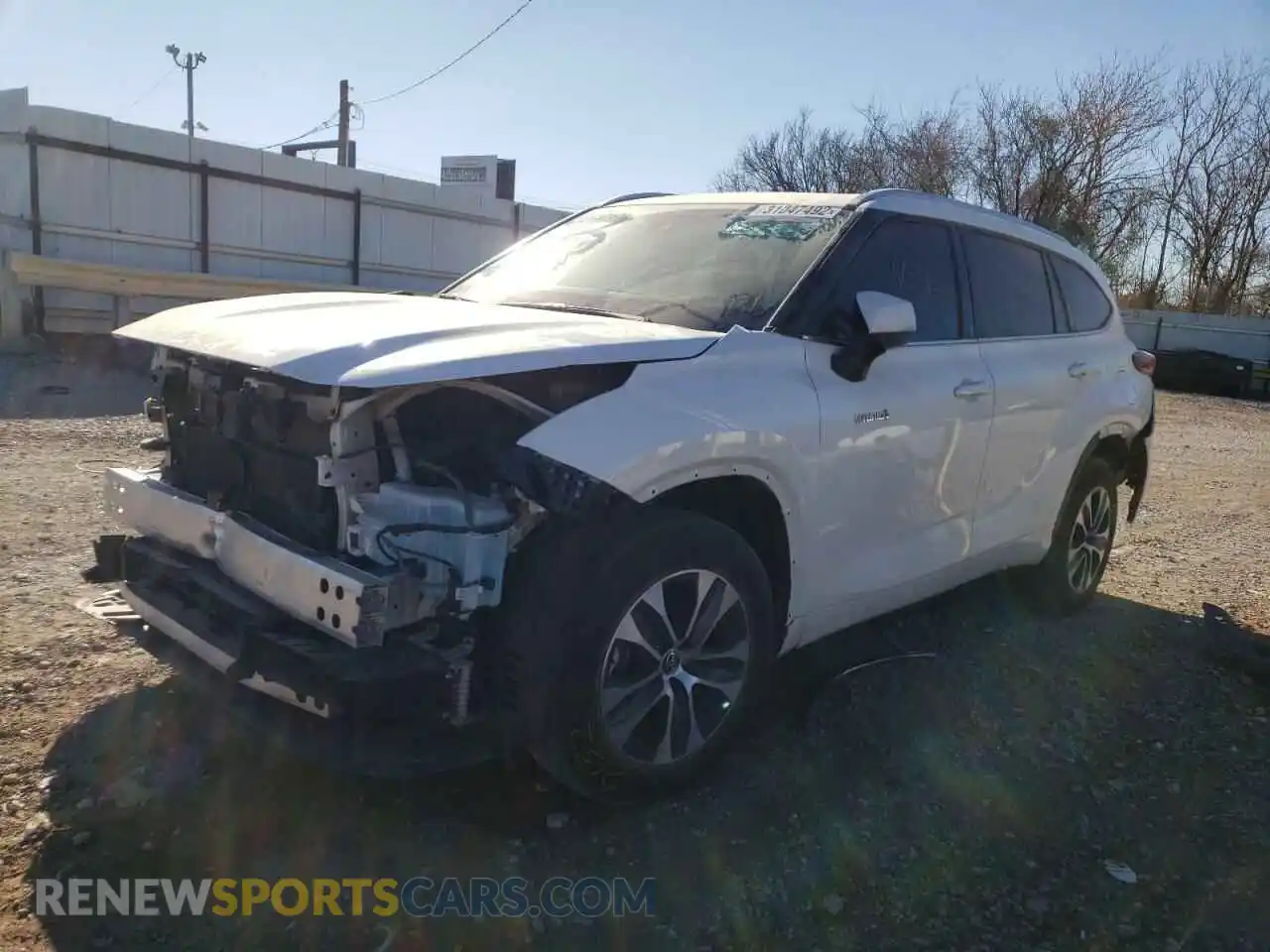 2 Photograph of a damaged car 5TDGARAH4MS504400 TOYOTA HIGHLANDER 2021