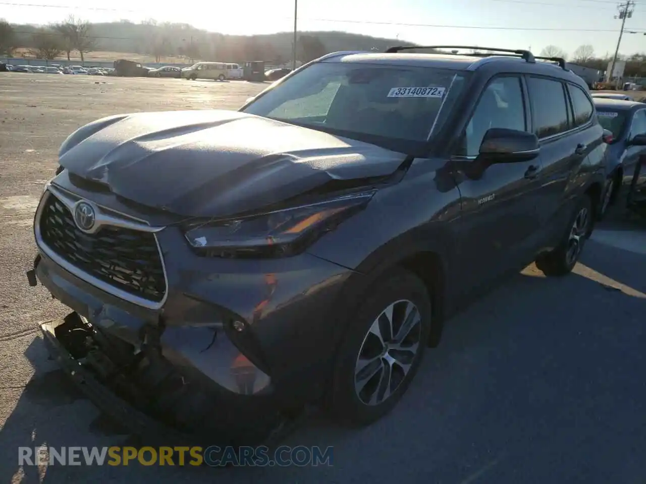 2 Photograph of a damaged car 5TDGARAH4MS505448 TOYOTA HIGHLANDER 2021