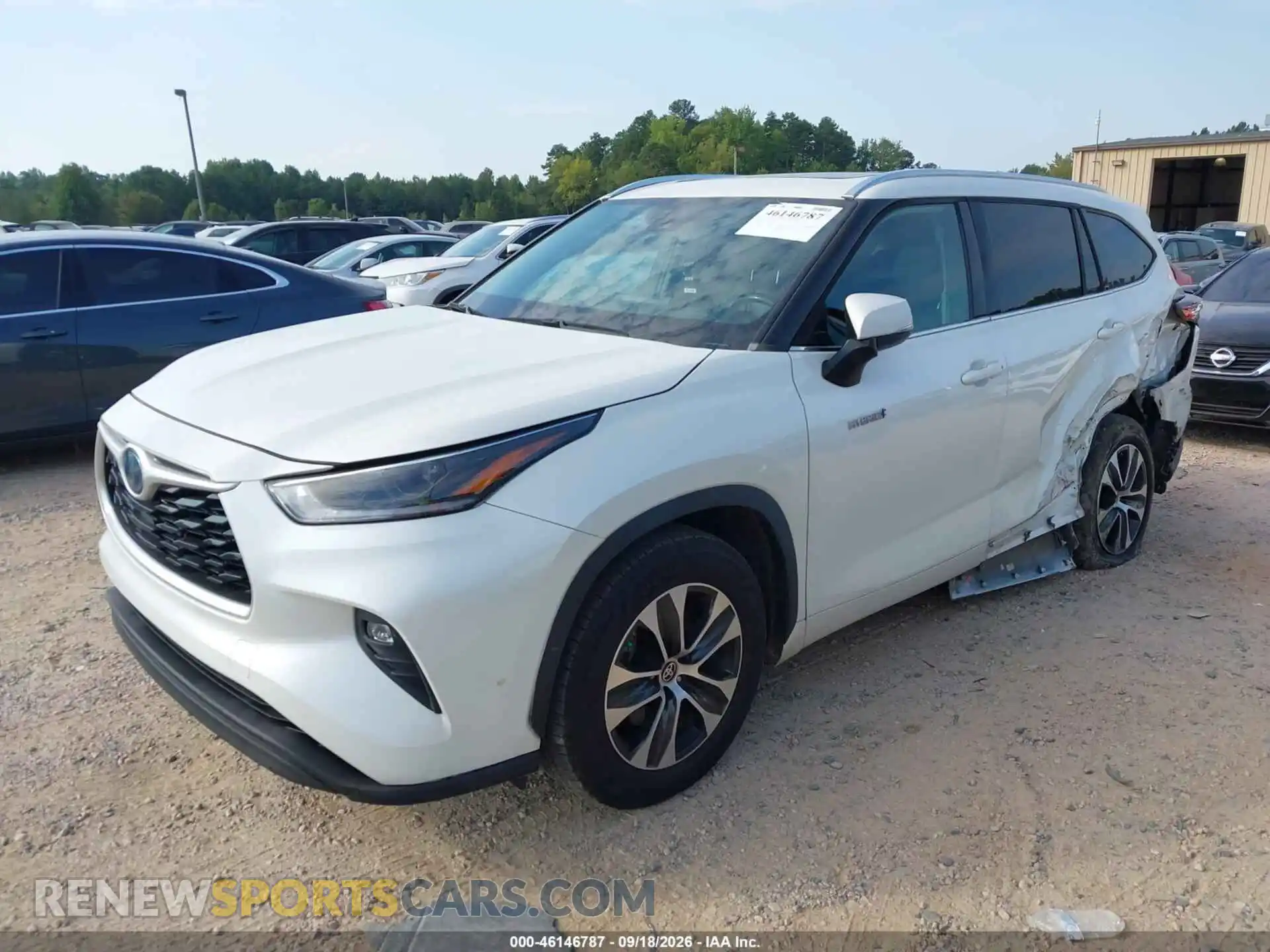 2 Photograph of a damaged car 5TDGARAH5MS507208 TOYOTA HIGHLANDER 2021
