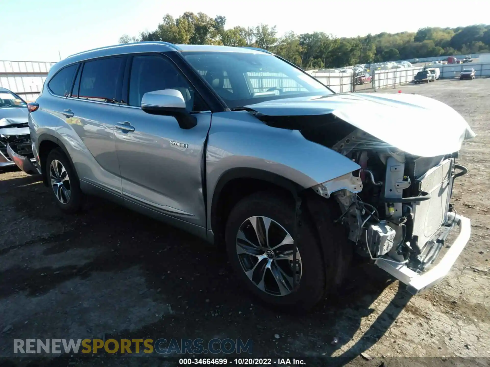 1 Photograph of a damaged car 5TDGARAH7MS509056 TOYOTA HIGHLANDER 2021