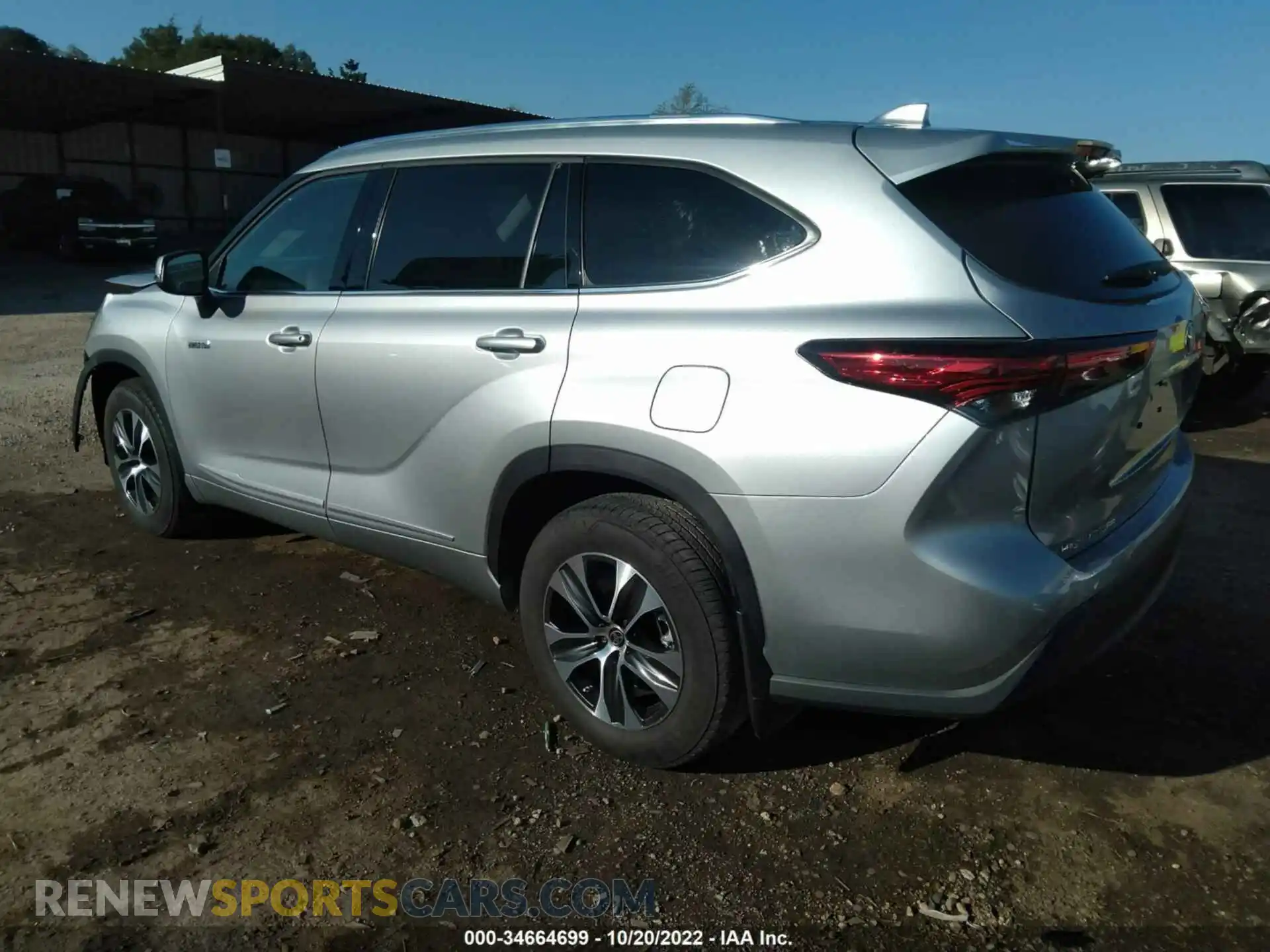 3 Photograph of a damaged car 5TDGARAH7MS509056 TOYOTA HIGHLANDER 2021
