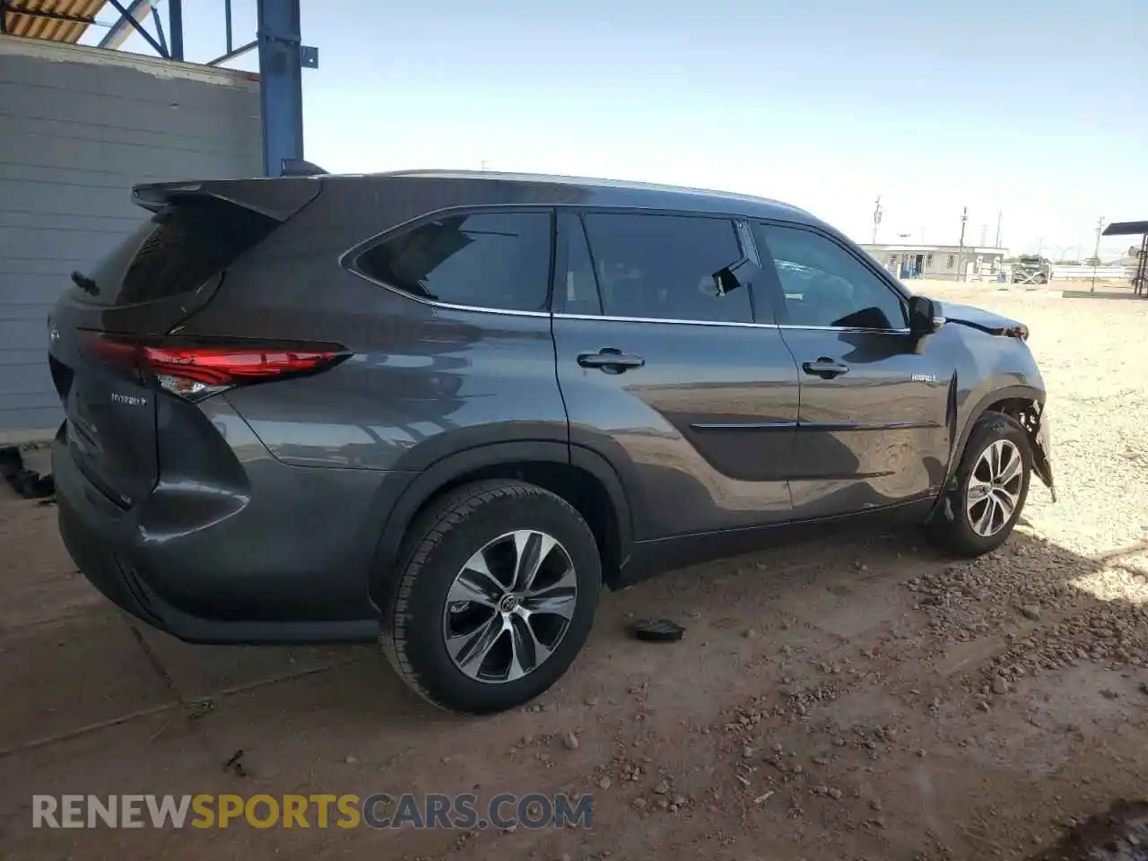 3 fotografías del automóvil dañado 5TDGARAH8MS509342 TOYOTA HIGHLANDER 2021