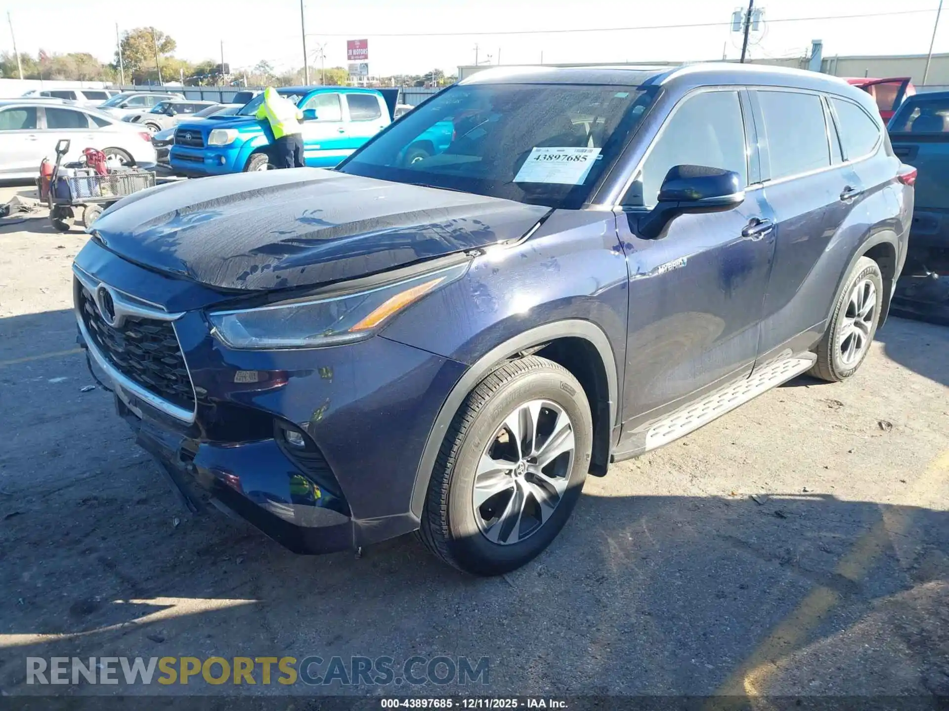 2 Фотография поврежденного автомобиля 5TDGARAH9MS010940 TOYOTA HIGHLANDER 2021