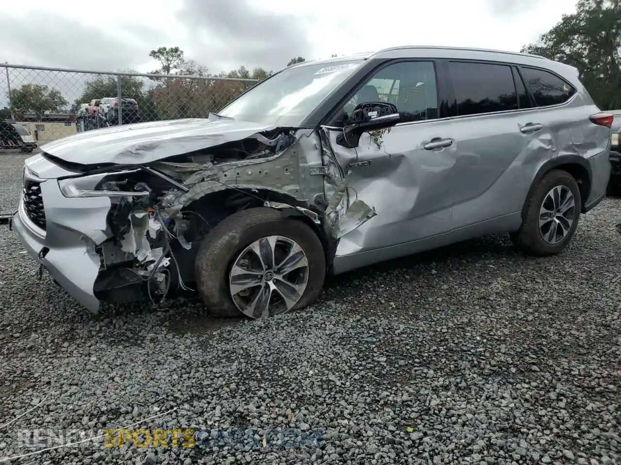 1 Photograph of a damaged car 5TDGARAHXMS506961 TOYOTA HIGHLANDER 2021