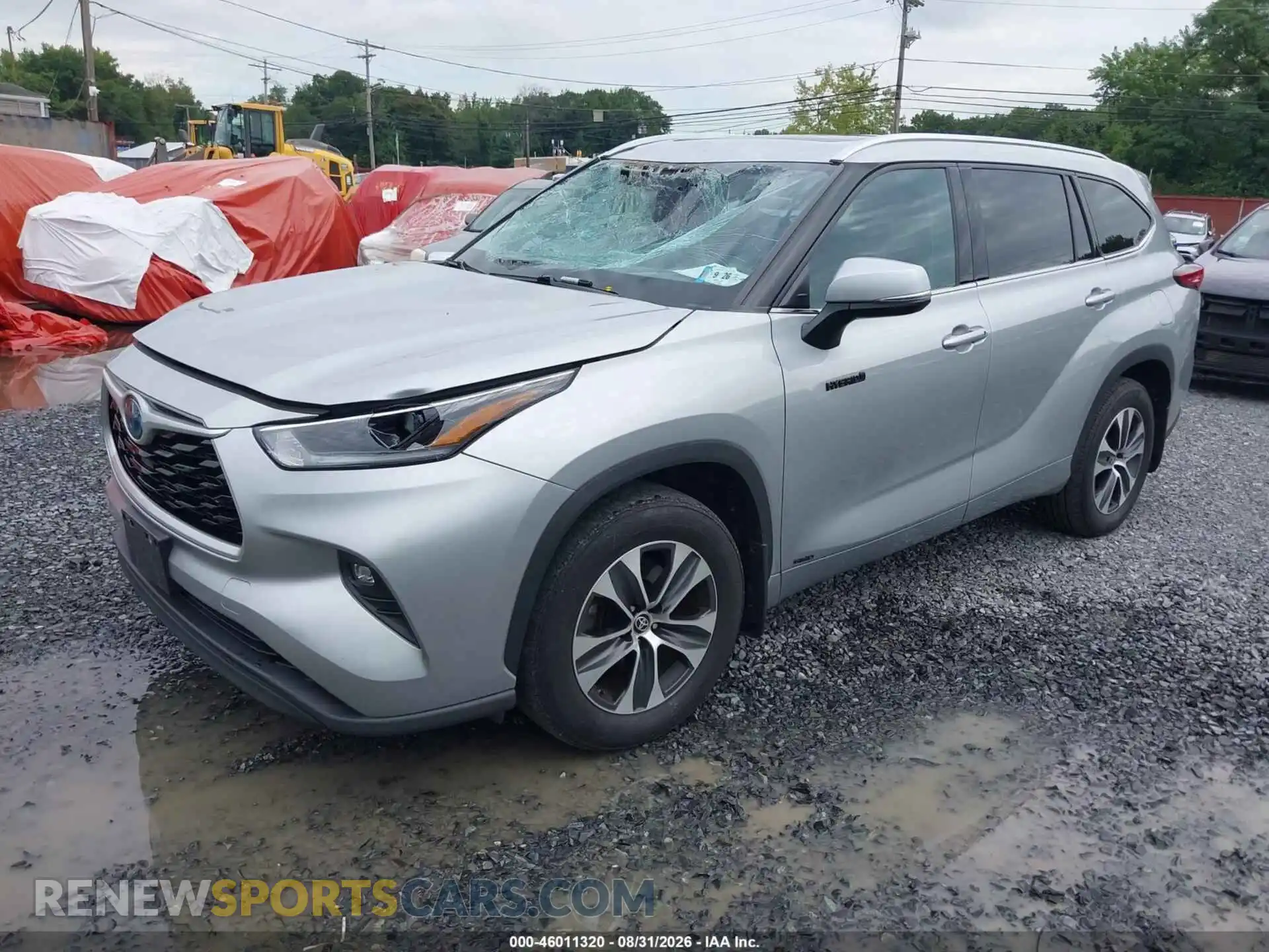 2 Photograph of a damaged car 5TDGBRCH0MS535962 TOYOTA HIGHLANDER 2021