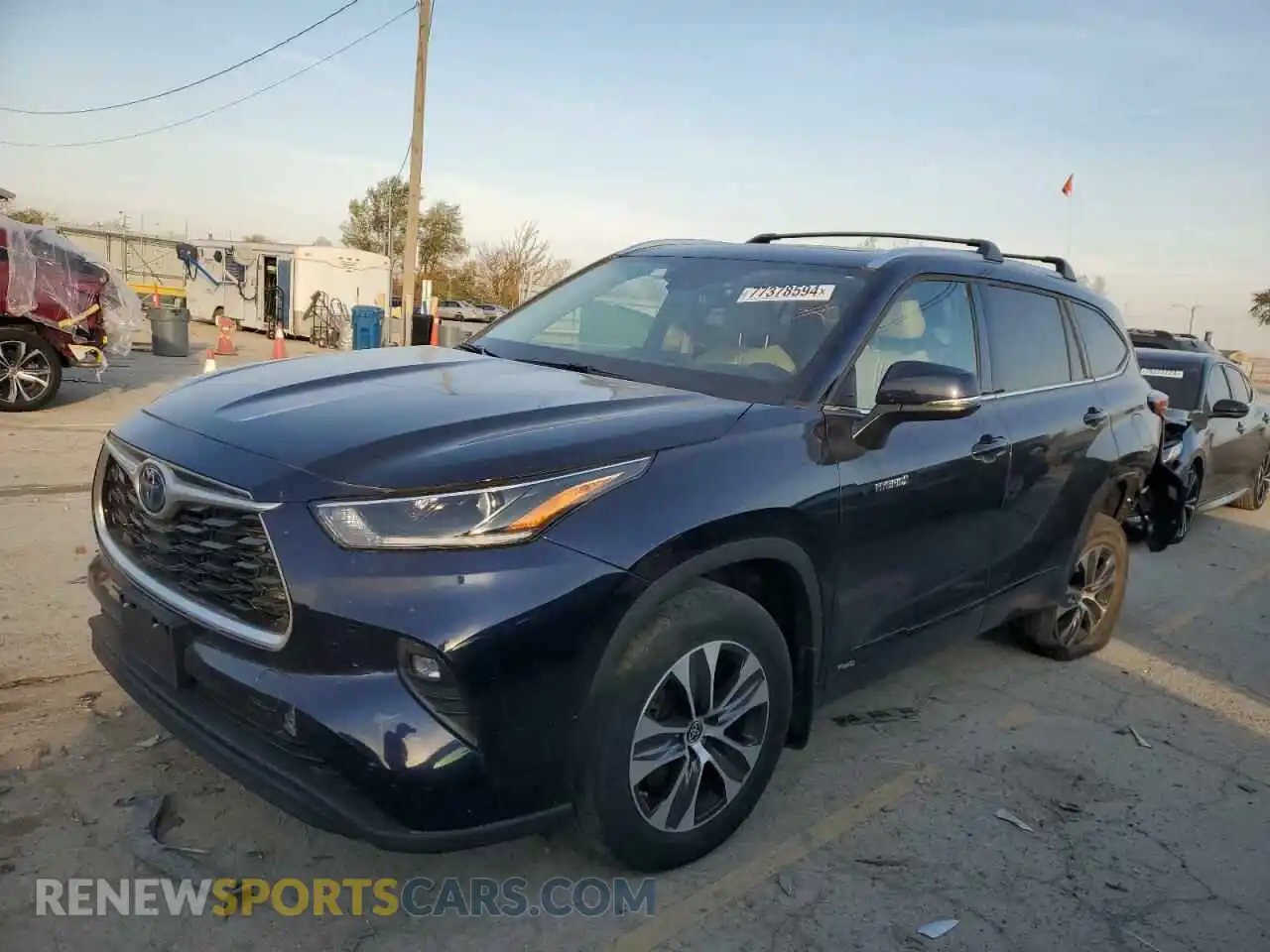 1 Photograph of a damaged car 5TDGBRCH2MS534747 TOYOTA HIGHLANDER 2021