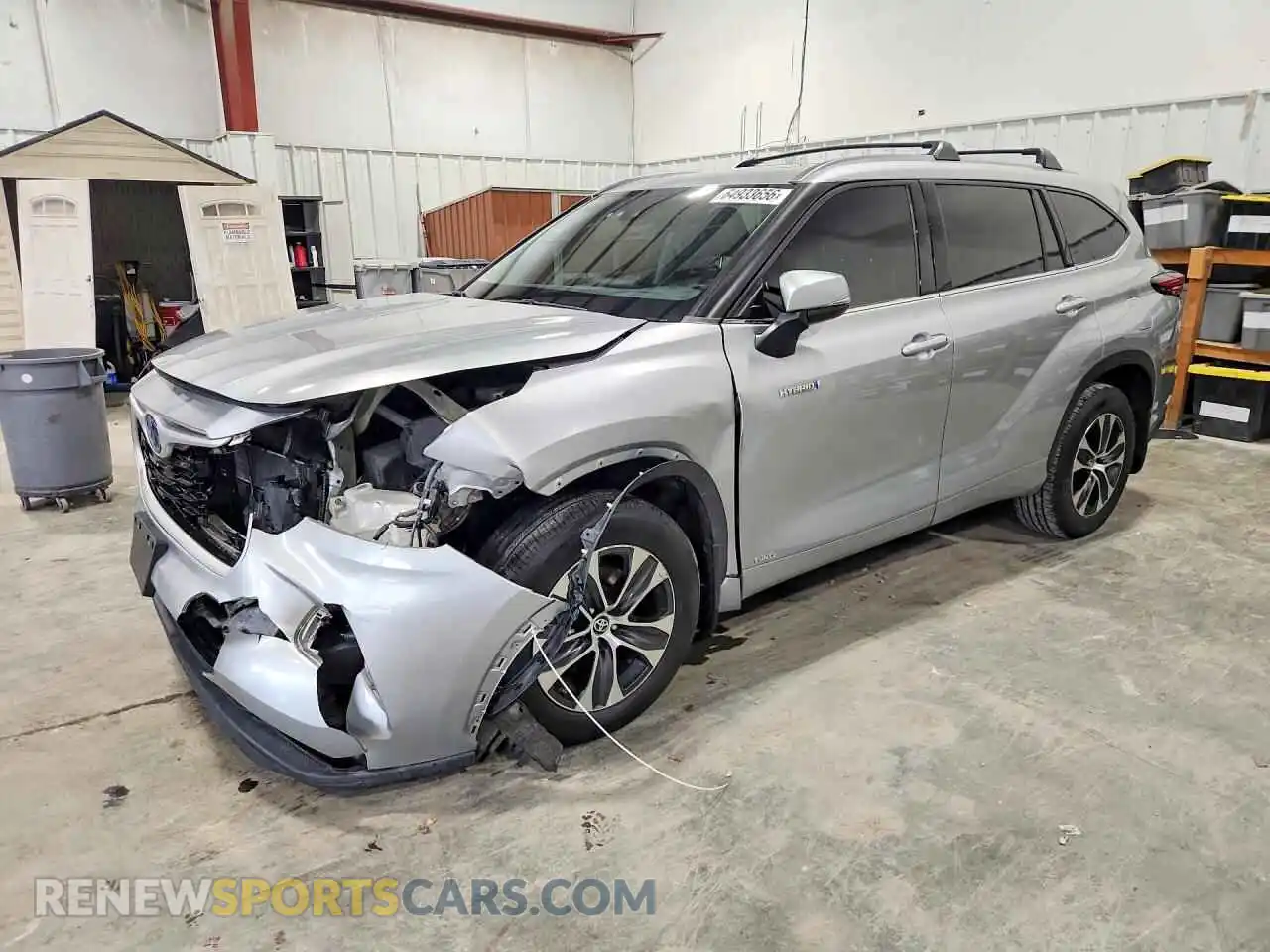 1 Фотография поврежденного автомобиля 5TDGBRCH3MS521697 TOYOTA HIGHLANDER 2021
