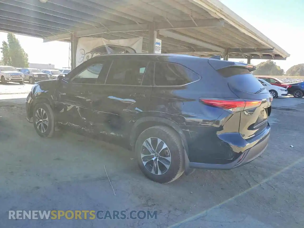 2 Фотография поврежденного автомобиля 5TDGBRCH4MS532613 TOYOTA HIGHLANDER 2021