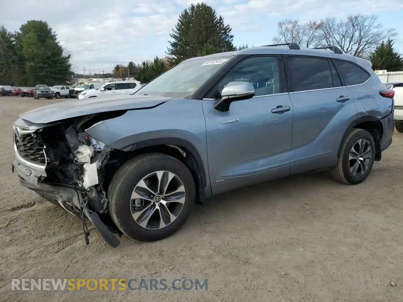 1 fotografías del automóvil dañado 5TDGBRCH6MS066599 TOYOTA HIGHLANDER 2021