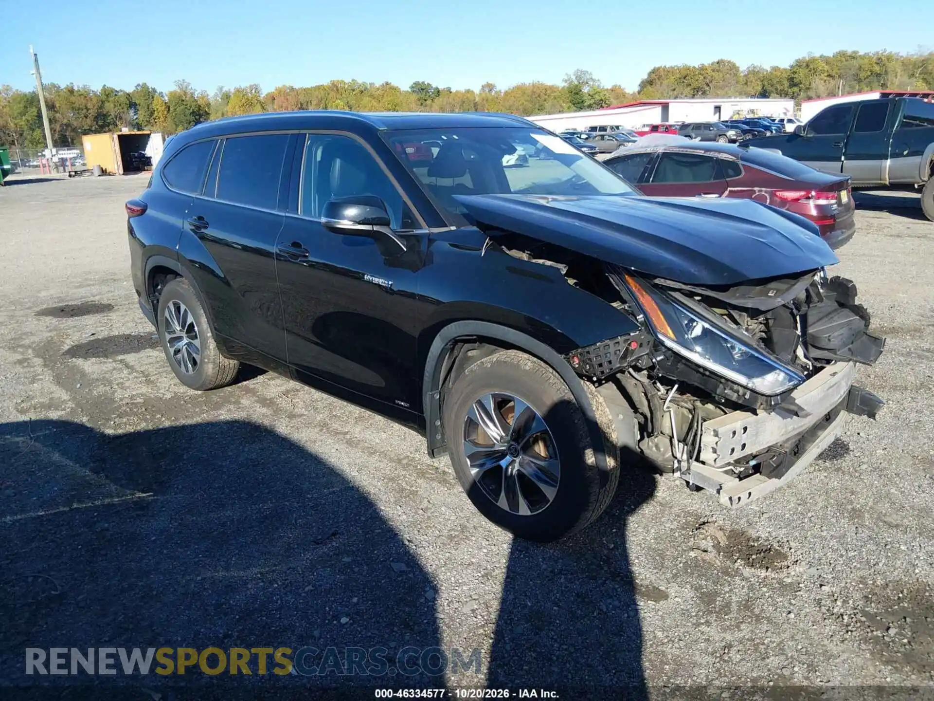 1 Photograph of a damaged car 5TDGBRCH6MS534735 TOYOTA HIGHLANDER 2021