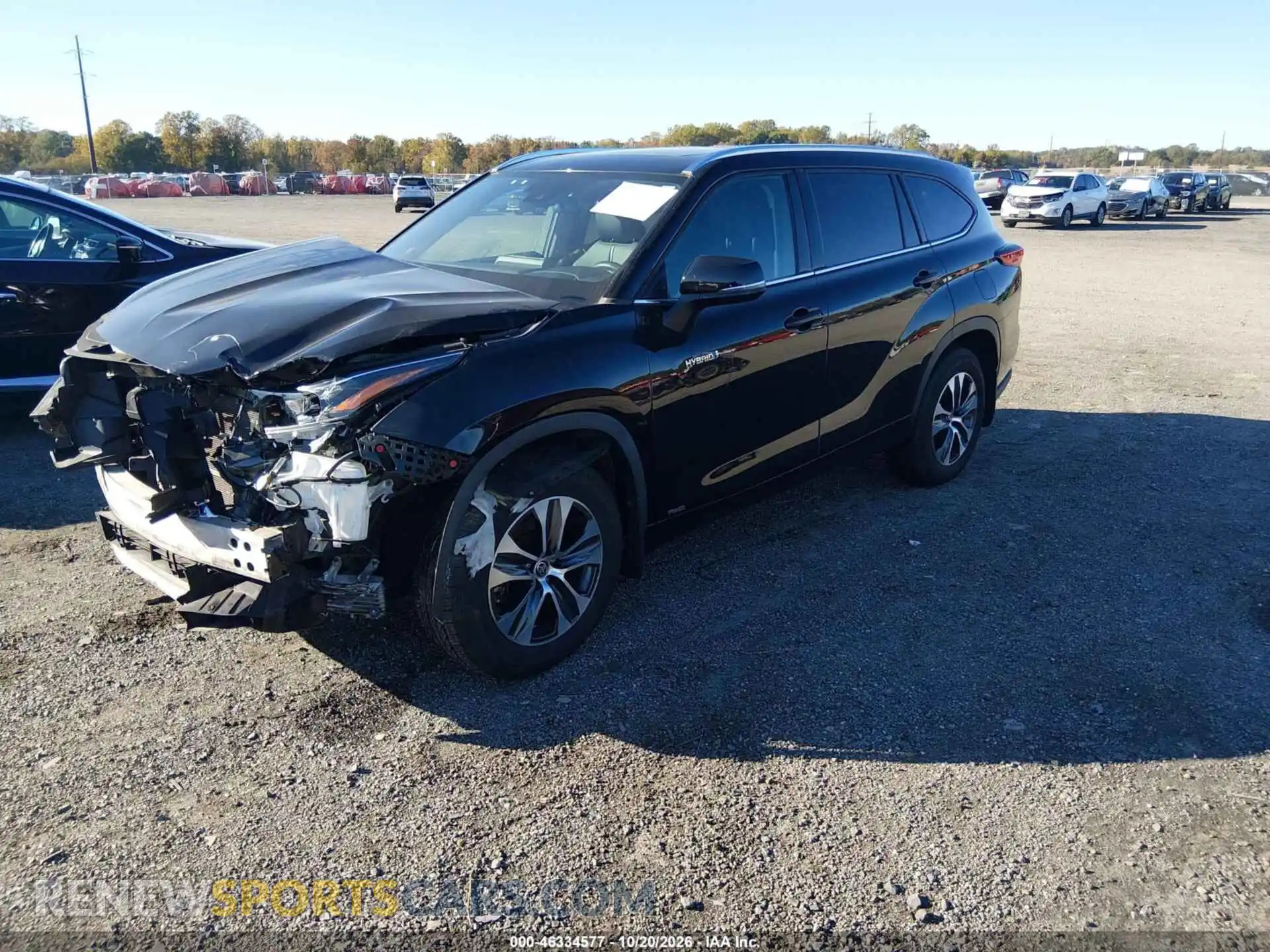 2 Photograph of a damaged car 5TDGBRCH6MS534735 TOYOTA HIGHLANDER 2021