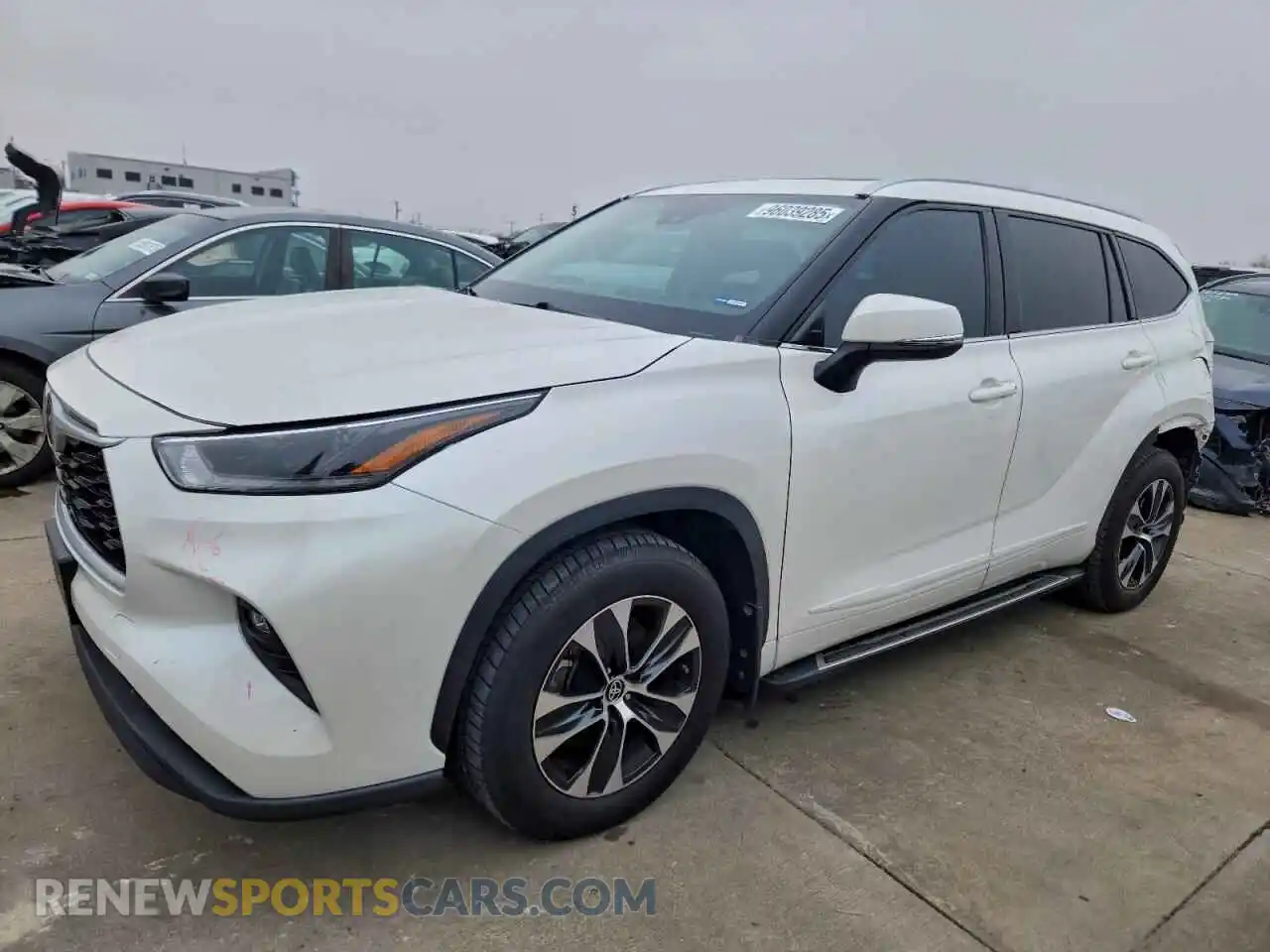1 Photograph of a damaged car 5TDGZRAH0MS031846 TOYOTA HIGHLANDER 2021