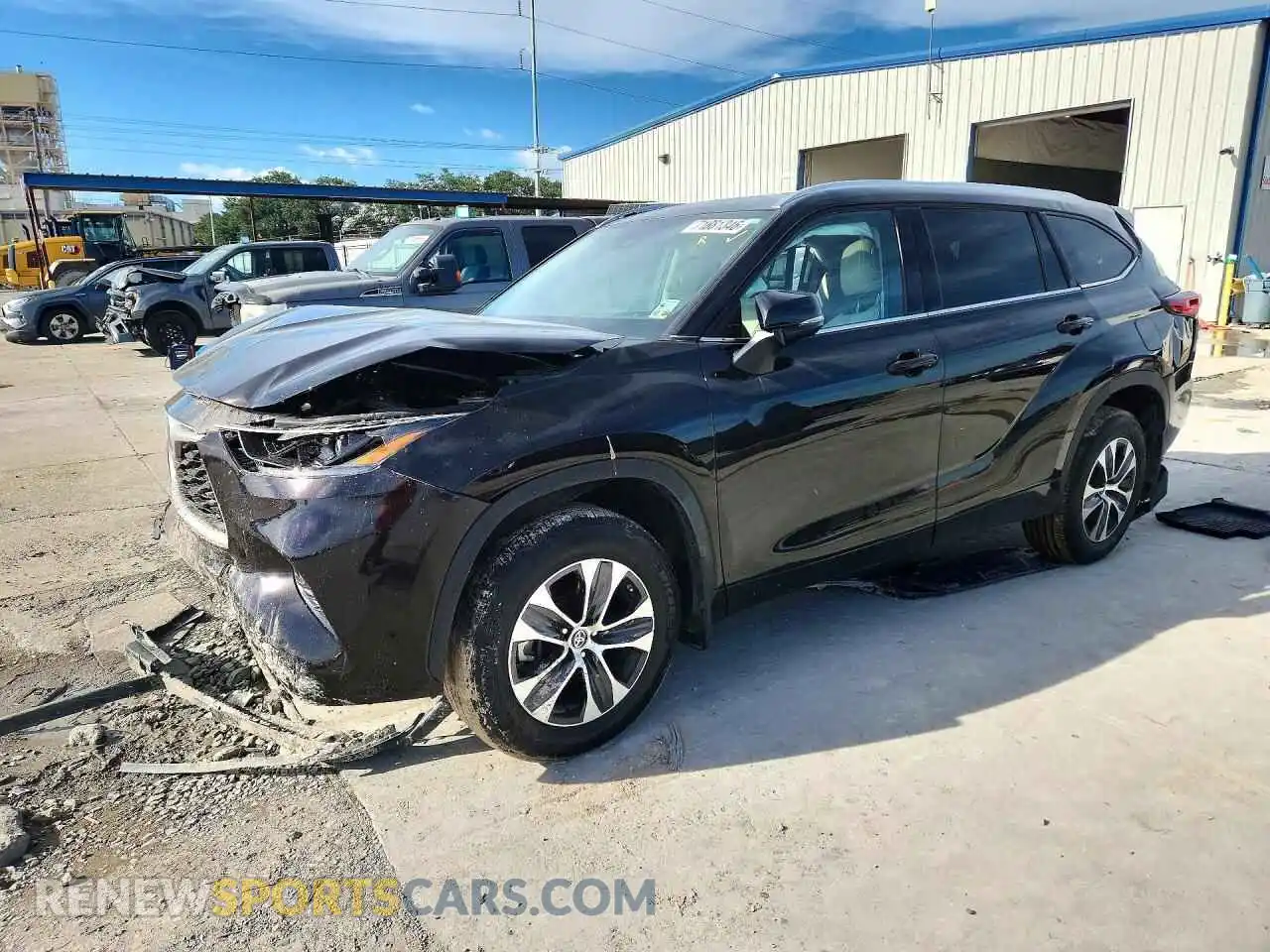 1 fotografías del automóvil dañado 5TDGZRAH0MS032270 TOYOTA HIGHLANDER 2021